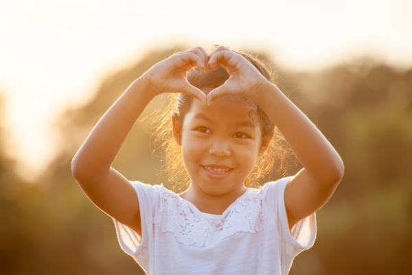 Hands forming a heart